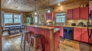 Cabin, 2 Bedrooms | Private kitchen - Fernhaven by Escape to Blue Ridge (Morganton)