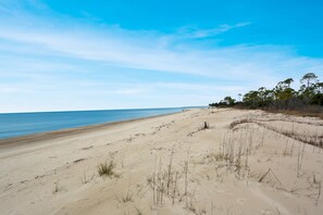 Vlak bij het strand