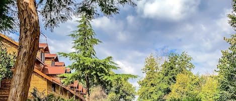 Vue depuis lâhĂ©bergement