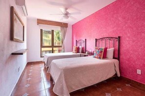 2 bedrooms, iron/ironing board, WiFi, bed sheets