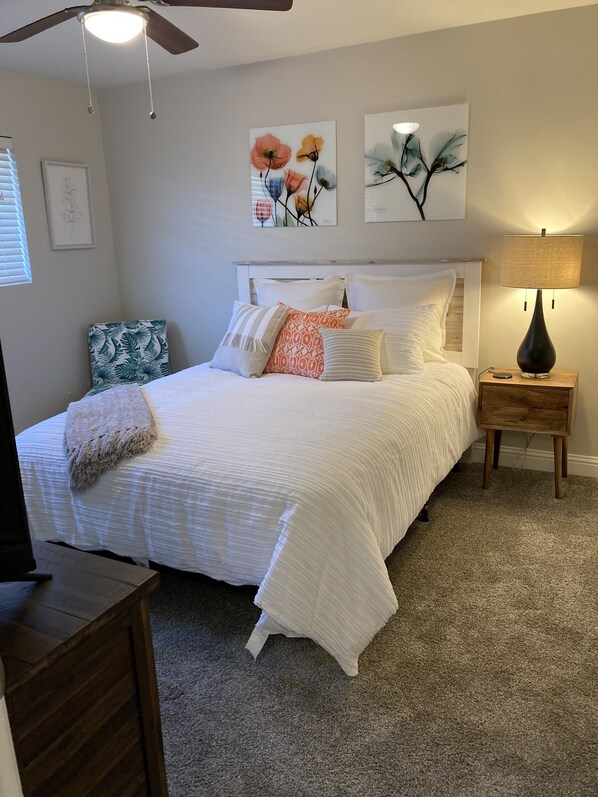 2 bedrooms, iron/ironing board, free WiFi, bed sheets