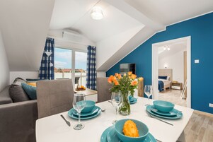 华丽公寓 | 1 多间卧室、高档床上用品、笔记本电脑工作区、免费 WiFi