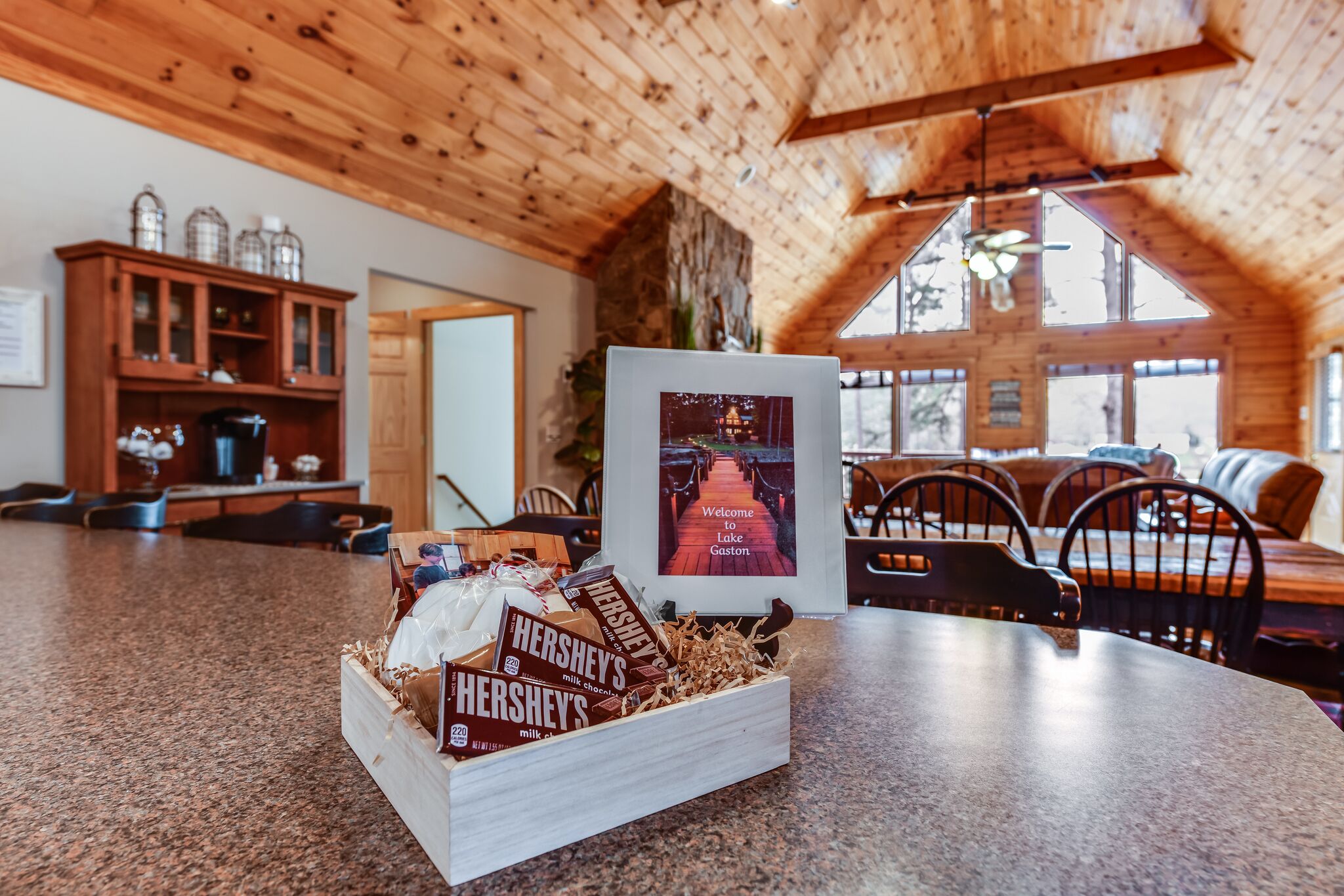 Lake Gaston Waterfront  Log Cabin