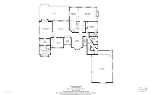 Plan d’étage d’une maison à plusieurs niveaux comprenant une terrasse, une chambre principale, un salon, une cuisine, un coin repas, un hall d’entrée, un bureau, une salle de bain attenante à la chambre principale, une salle de bain, un espace de rangement, une entrée, une chambre, une pièce familiale et un garage.