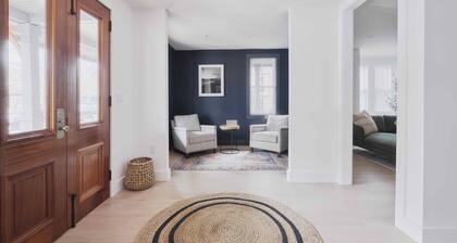 Historic Shore Home w/ Modern Coastal Interiors. 5 min walk to beach!