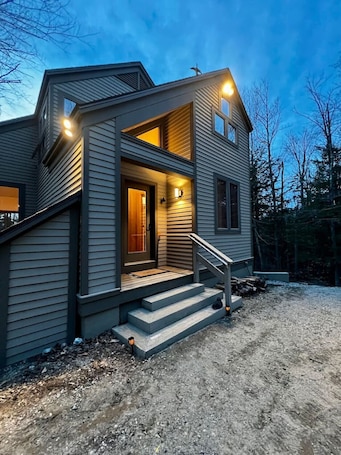Exterior detail. Stratton Mountain Home - Hot Tub, Sauna, Fire Pit, & MORE!