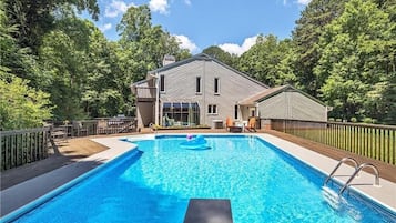 Una piscina riscaldata