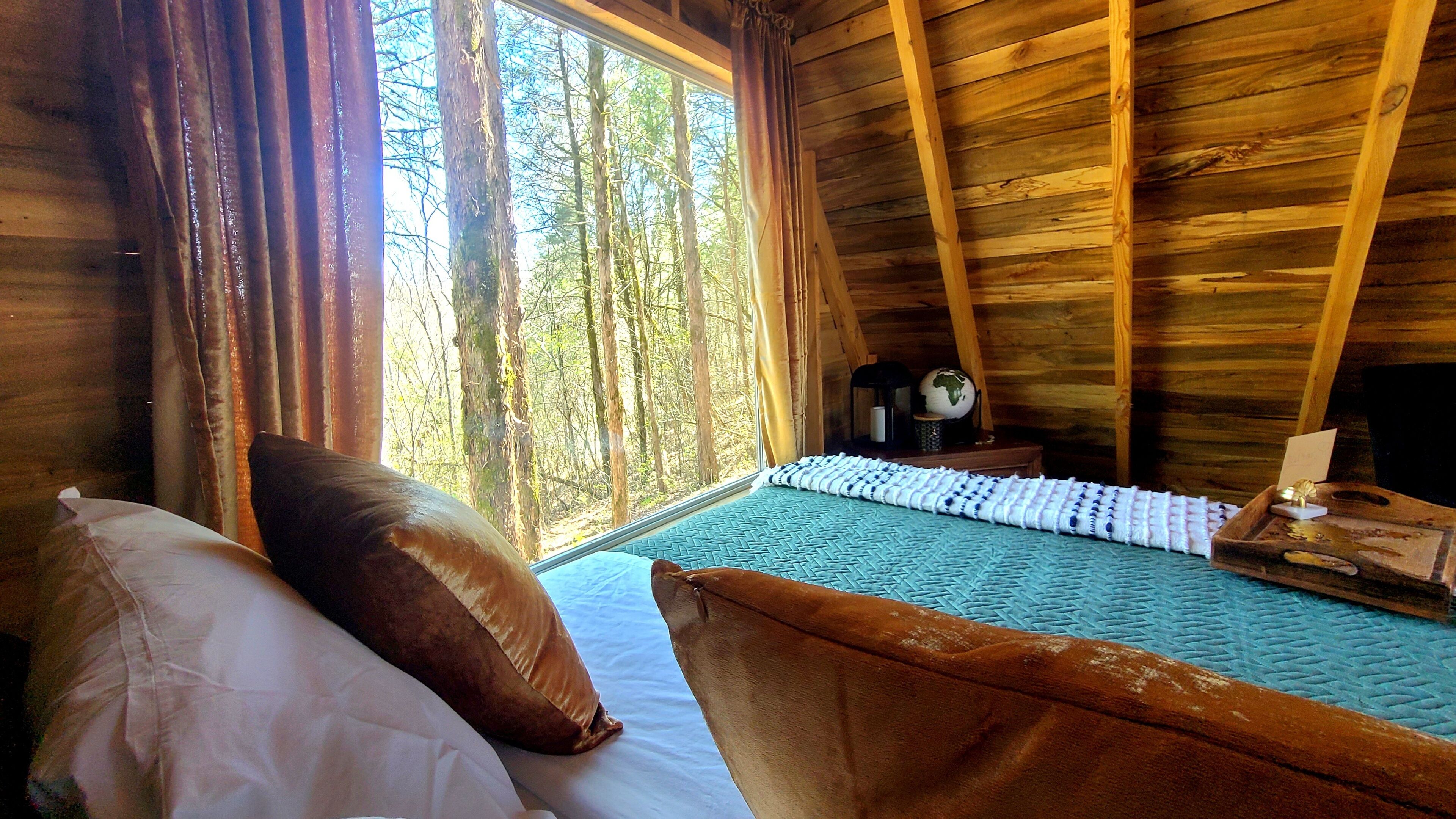 "Lady A"-frame Glamping Cabin @Nolichucky River near Smoky Mtns. 