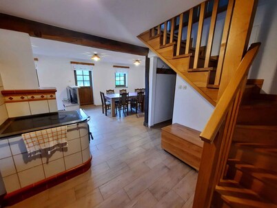 Casa vacacional con una vista