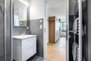 Hair dryer, towels