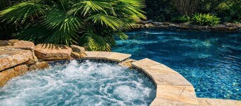 Spacious 5-Bed Home with Private Pool, Hot Tub, Game Room & Outdoor Oasis in a Prime Location!