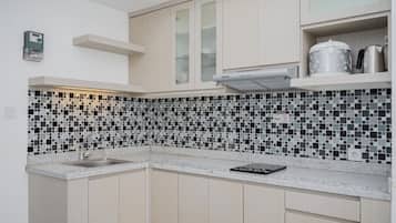 Chambre | Cuisine privée | Réfrigérateur, plaque de cuisson