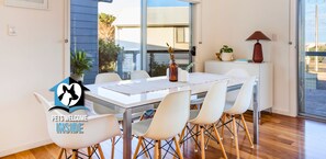 Dining - 76 Newell Ave. Middleton - Coastal Style Pavilion House, Sea Views, Big Decks & 1 Street from Beach – ‘Duney’ (Middleton)