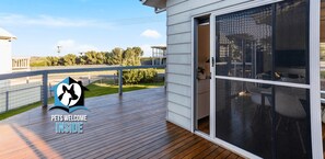 Exterior - 76 Newell Ave. Middleton - Coastal Style Pavilion House, Sea Views, Big Decks & 1 Street from Beach – ‘Duney’ (Middleton)