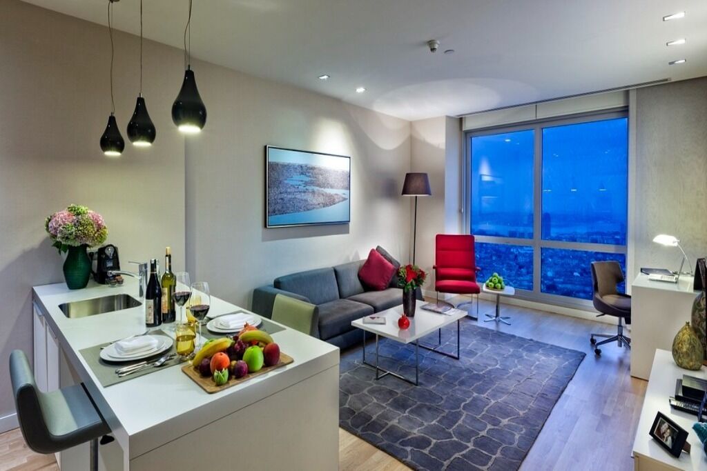 1 Bedroom Sea View 41. Floor Sisli Bomonti Central Daily Rental