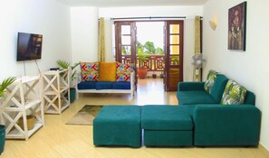 Apartment, 1 Bedroom | Living area | TV - Stay.Plus Shanzu Beachfront Apartment (Mombasa)