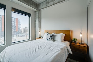 Condo, 1 cama Queen e sofá-cama, cozinha, vista para a cidade (Sable 302) | 1 quarto, Wi-Fi de cortesia