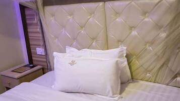 Executive Double Room | Premium bedding, desk, WiFi (free), individually decorated