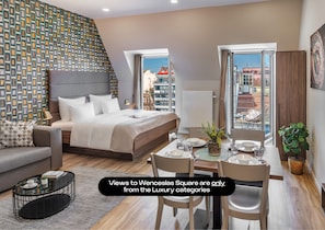 Lyxig studiosvit | 1 sovrum, allergitestade sängkläder och individuell inredning