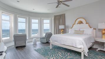 House, Multiple Beds, Balcony, Ocean View | 4 bedrooms, bed sheets