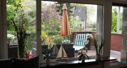 comfortable, 3and 1/2 rooms, apartment with large sun terrace