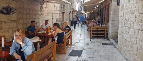 Stadsutsikt från boendet