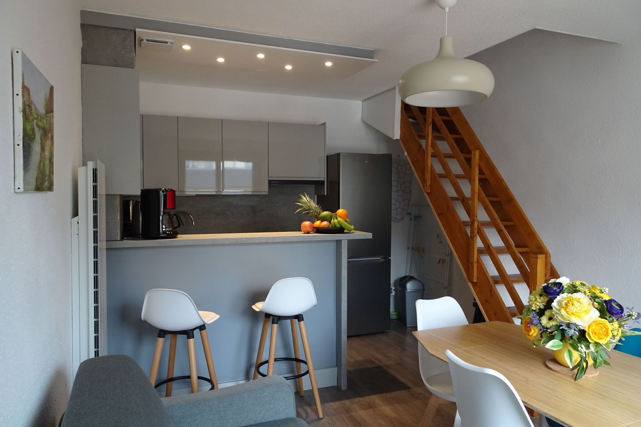 Charming maisonette in duplex, 400 m from the beach.