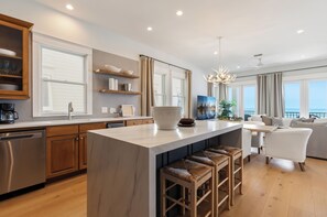 Fridge, microwave, oven, stovetop - Season Special "Kamps Baai" Beachfront Home, Golf Cart, 2 Pools, Miramar Bch (Miramar Beach)