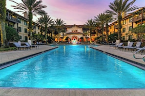 A heated pool