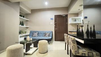 高级公寓, 2 间卧室 | 起居区