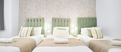 5 bedrooms, iron/ironing board, travel crib, free WiFi