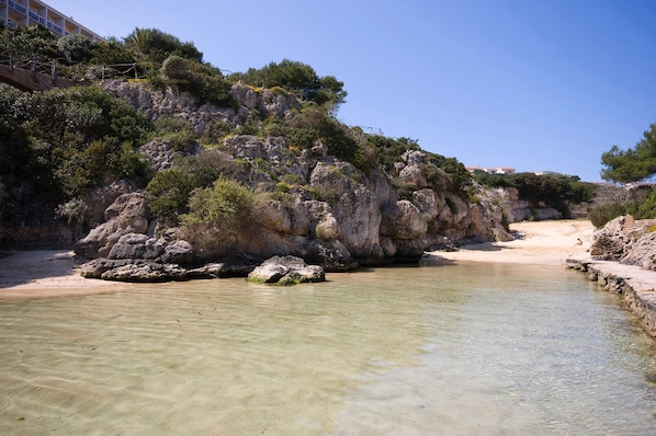 Vlak bij het strand