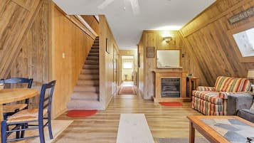 智能电视、壁炉、DVD 播放器