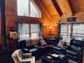 Smart TV, fireplace, video games, table football