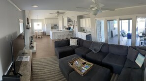 Smart TV, DVD player, books