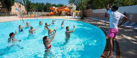 Piscine extérieure, piscine chauffée