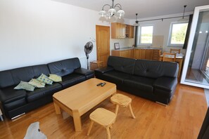 Televisión y chimenea 