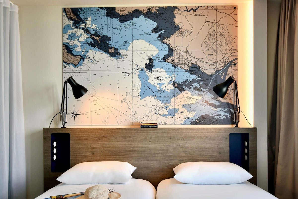 Chambre avec lits jumeaux