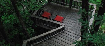 Private River Tent Camping with Kayaks & Outdoor Bathhouse!  Pet friendly!