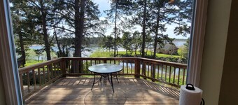 Very quiet Pacific City home with amazing river views from the deck!