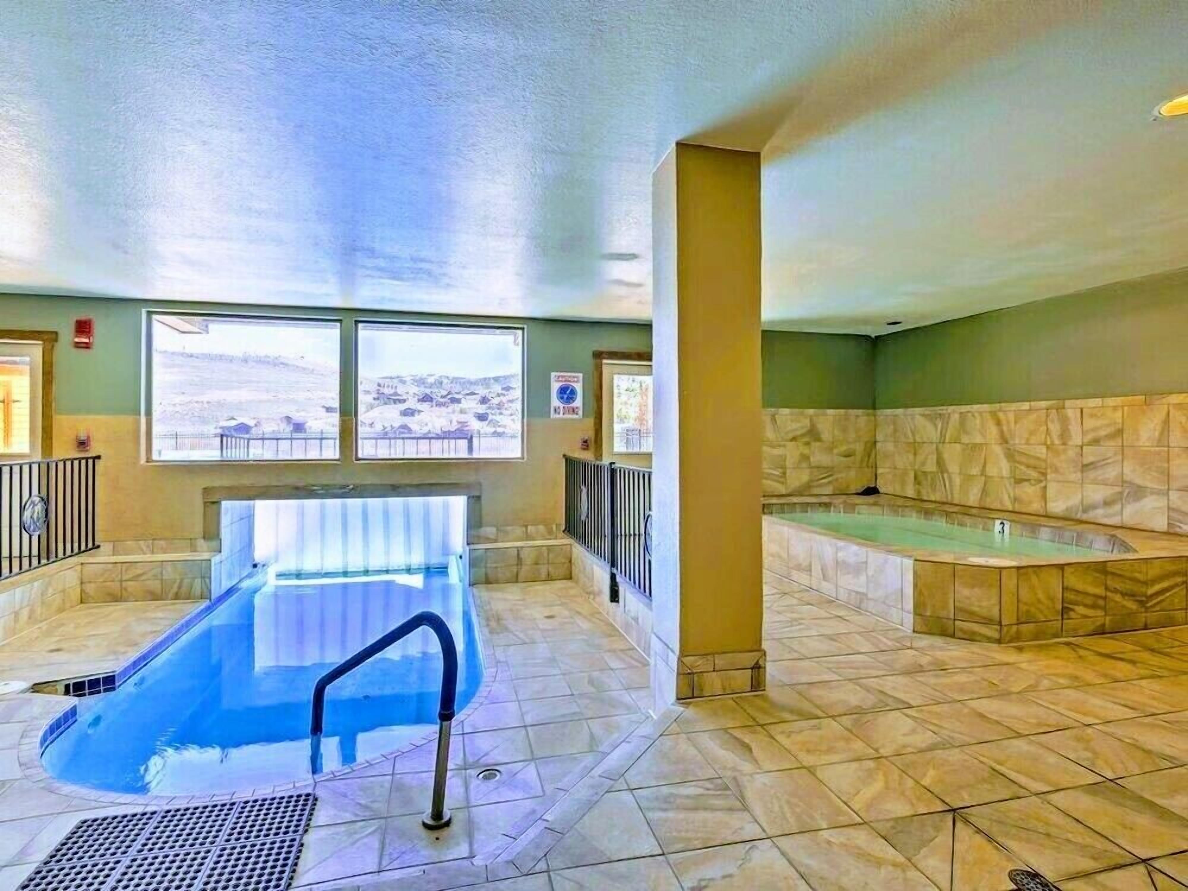 Indoor pool, outdoor pool