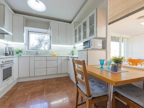 Microwave, oven, dishwasher, toaster