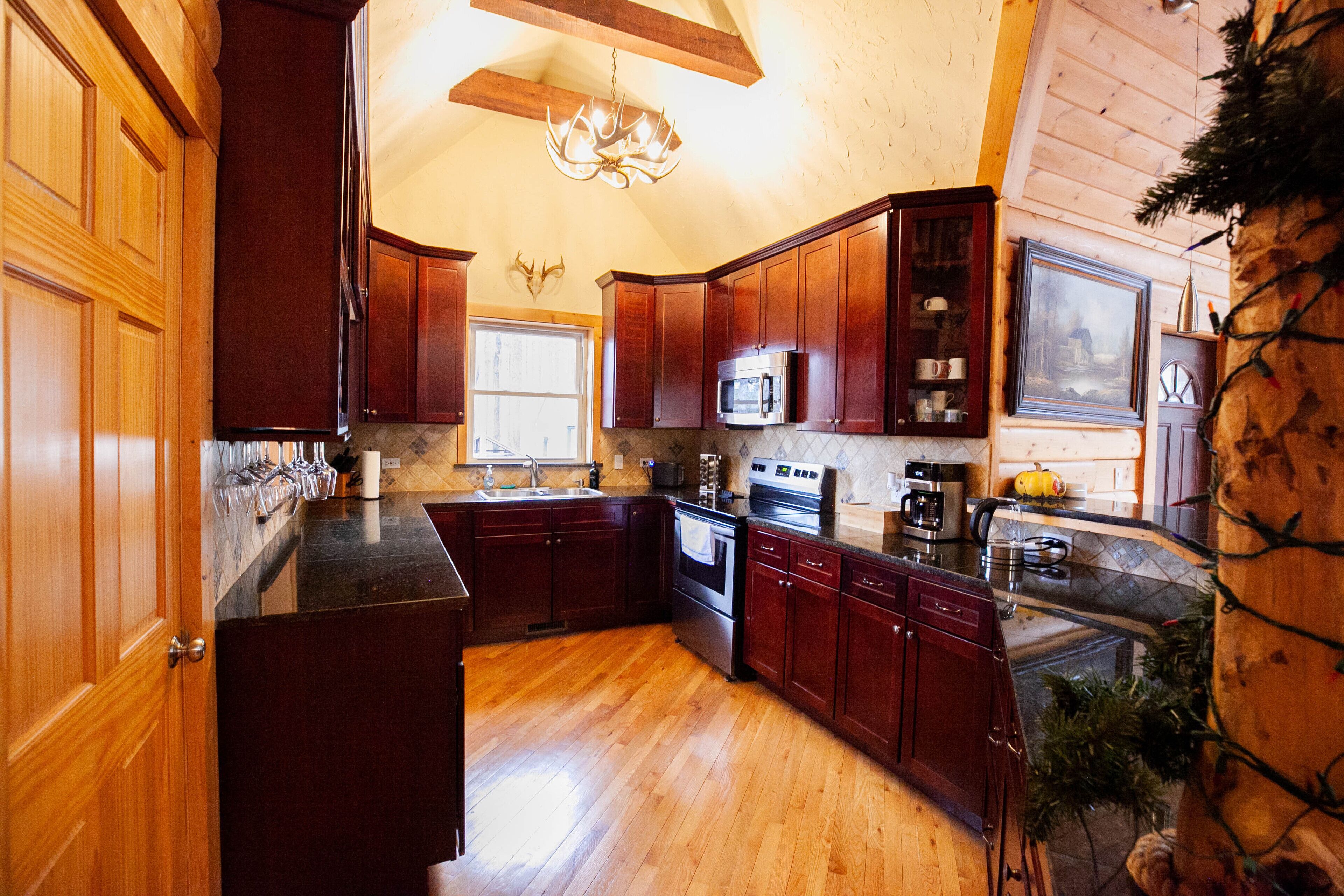 Spacious cabin with two full kitchens