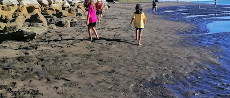 Beach nearby, sun-loungers