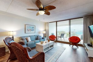 Téléviseur, lecteur de DVD, livres