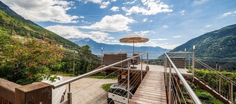 Rasnerhof - Ferienwohnung Tschigat mit Bergblick, Balkon und WLAN