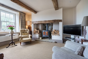 Smart TV, fireplace, Netflix, DVD player