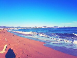 On the beach