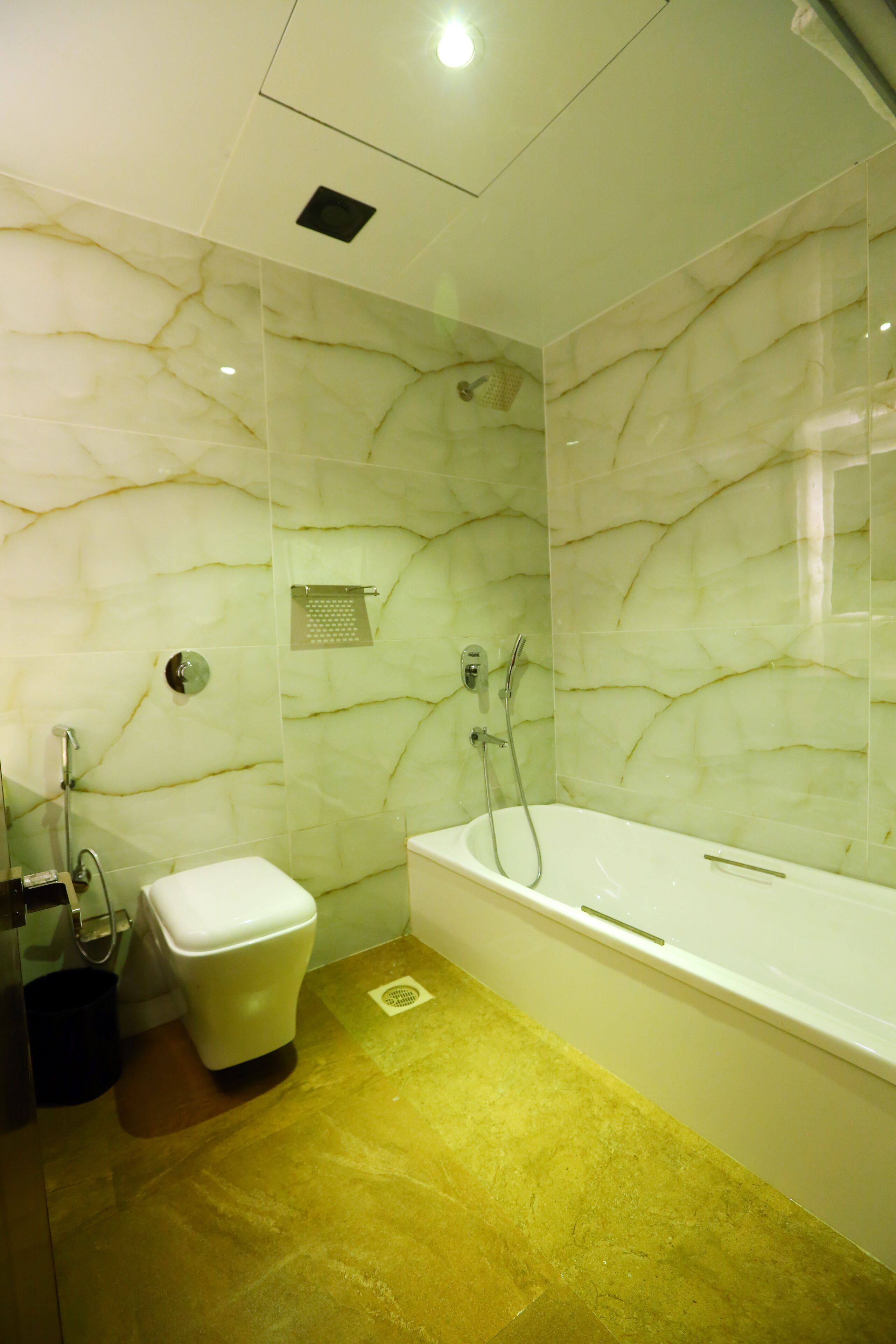 Shower, towels, soap