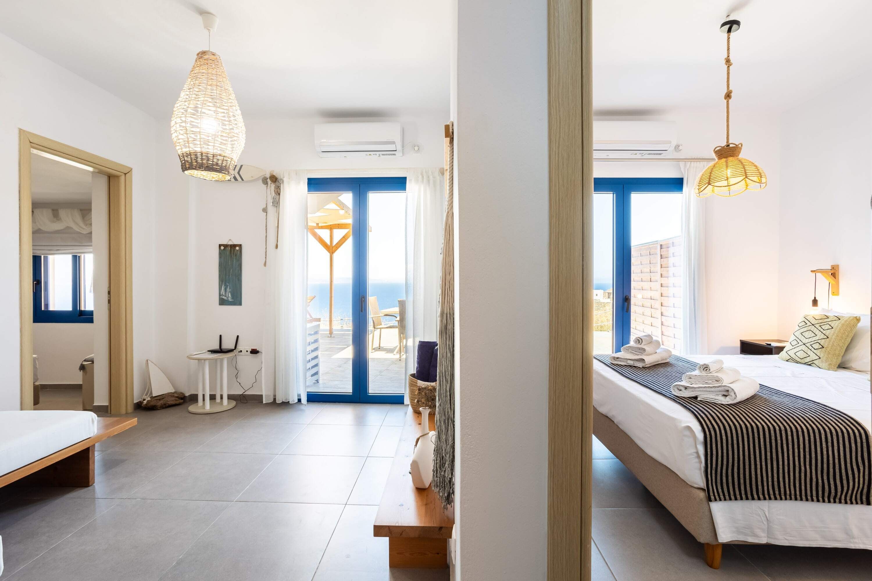 2 bedrooms, iron/ironing board, travel cot, WiFi